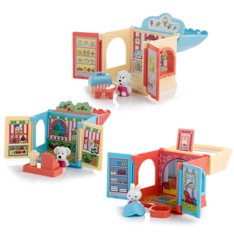 Cute Puppy Dog Town House Set