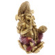 Decorative Gold and Red 16cm Ganesh Statue