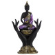 Decorative Purple, Gold &amp; Black Thai Buddha - Sitting in Hand