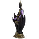 Decorative Purple, Gold &amp; Black Thai Buddha - Sitting in Hand