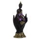 Decorative Purple, Gold &amp; Black Thai Buddha - Sitting in Hand