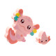 Eraser 2 Piece Set - Axolotl (Salamander)