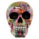 Fantasy Rainbow Marble Skull Ornament