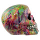 Fantasy Rainbow Marble Skull Ornament