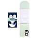 Flip Open Shaped Memo Pad - Adoramals Penguin