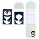 Flip Open Shaped Memo Pad - Adoramals Penguin