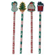 Fun Christmas Pencil and Eraser Set