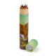 Fun Kids Large Colouring Pencil Tube - Jan Pashley Highland Coo