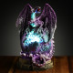 Geode LED Dark Legends Dragon Figurine