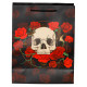 Gift Bag (Large) - Skulls and Roses Red Roses