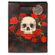 Gift Bag (Large) - Skulls and Roses Red Roses