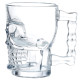 Glass Skull Head Shaped Tankard