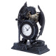 Gothic Armoured Dragon Mantle Clock