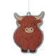 Highland Coo Cow Autumn Leaves Scented Air Freshener