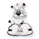 Idefix (Dogmatix) Asterix Relaxeazzz Plush Round Travel Pillow &amp; Eye Mask Set