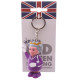 LED Light &amp; Sound Keyring - Rule Britannia Queen