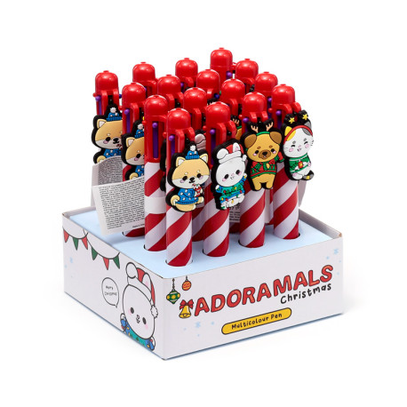 Multi Colour Pen (6 Colours) - Christmas Adoramals