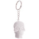 Novelty Keyring - Black and White Skull