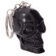 Novelty Keyring - Black and White Skull