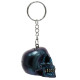 Novelty Keyring - Skulls and Roses Metallic Skull