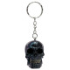 Novelty Keyring - Skulls and Roses Metallic Skull