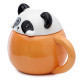 Peeping Lid Ceramic Lidded Animal Mug - Adoramals Panda