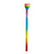 Pencil &amp; Eraser Topper - Rainbow Heart