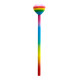 Pencil &amp; Eraser Topper - Rainbow Heart