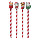 Pencil with PVC Topper - Christmas Adoramals