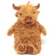 Plush Highland Coo Cow 650ml Hot Water Bottle and Cover