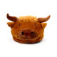 Plush Maxi Slipper Foot Warmer - Highland Coo