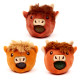 Queasy Squeezy Polyester Toy - Highland Coo Cow