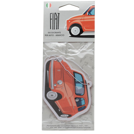 Retro Red Fiat 500 Orange Scented Air Freshener