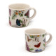 Set of 2 Porcelain Espresso Cups - Butterfly Meadows