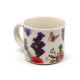 Set of 2 Porcelain Espresso Cups - Butterfly Meadows