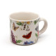 Set of 2 Porcelain Espresso Cups - Butterfly Meadows