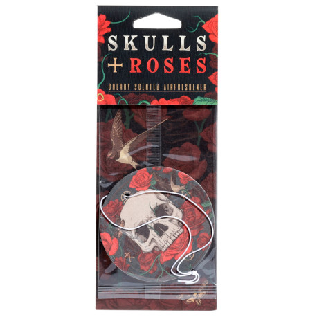 Skulls and Roses Raspberry Scented Air Freshener