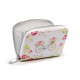 Small Zip Around Wallet - Julie Dodsworth Pink Botanical