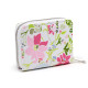 Small Zip Around Wallet - Julie Dodsworth Pink Botanical