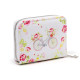 Small Zip Around Wallet - Julie Dodsworth Pink Botanical