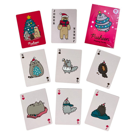 Standard Deck of Playing Cards - Christmas Pusheen the Cat