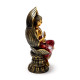 Thai Buddha Figurine - Red and Gold Seated Lotus