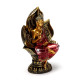 Thai Buddha Figurine - Red and Gold Seated Lotus