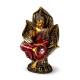 Thai Buddha Figurine - Red and Gold Seated Lotus