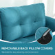 &#039;L&#039; Shape Modular Sofa, with Storage - Light Blue