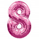 Big Number Balloon - 8 - Pink