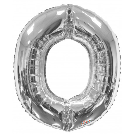 34""  Letter Balloon - O - Silver