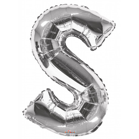 34""  Letter Balloon - S - Silver