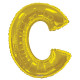 34&quot;&quot; Gold Letter C Balloon