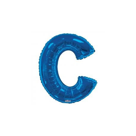 34""  Letter Balloon - C - Blue